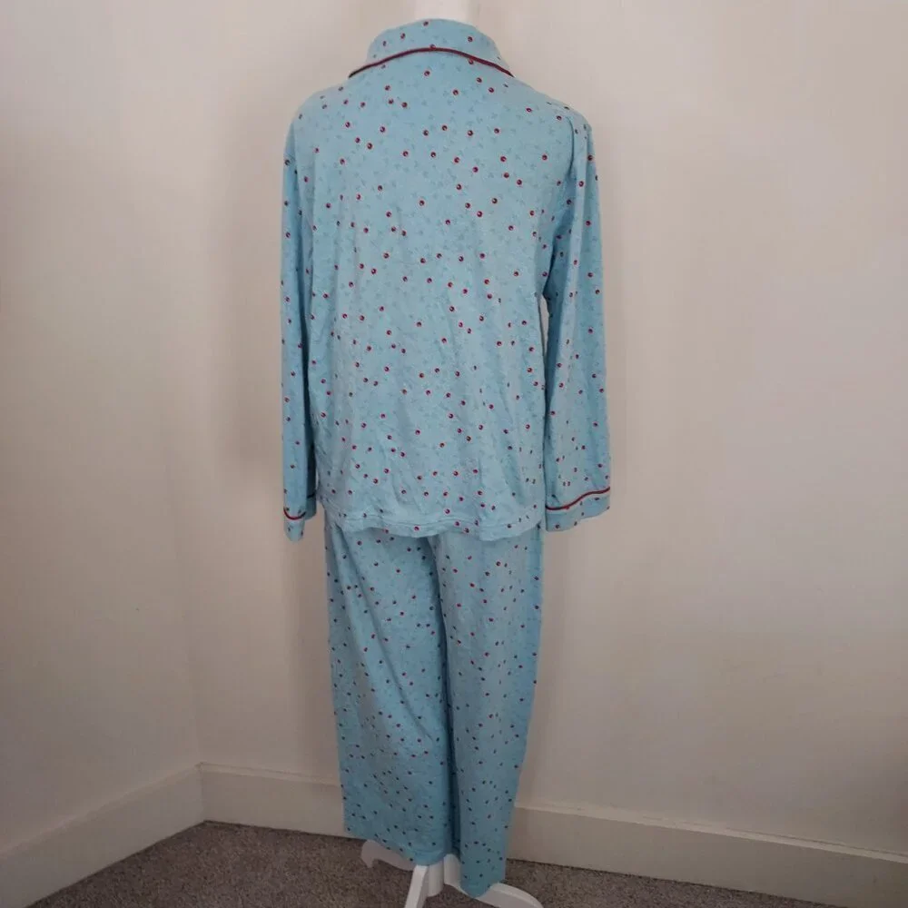 Charter Club Printed Cotton Flannel Pajama Set Size XS